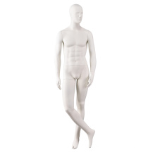 White matte fiberglass suit cloth shop muscle athletic fitting male bodybuilder mannequin for sale